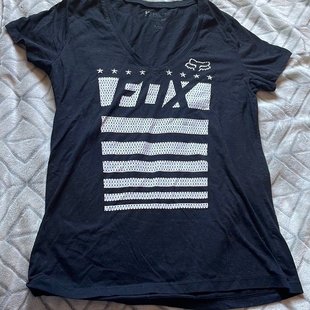 FOX black&white flag t-shirt